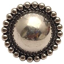Navajo vintage Fred Harvey Era Sterling Silver Dome Ring Size 6 picture