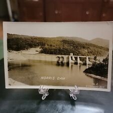 VTG Real Photo Postcard RPPC Norris Dam West Western 1900s Black And White picture