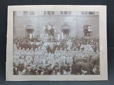 Antique WWI era European Nationalist Military Parade Sepia Photograph Austria? picture