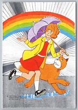 Little orphan Annie and her dog Sandy Dufex foil postcard. Postcrossing picture