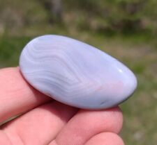 POLISHED  BEAUTIFUL PASTEL COLOR BOTSWANA AGATE CRYSTAL 33g picture