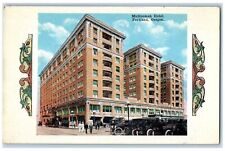 c1940s Multnomah Hotel Exterior Roadside Portland Oregon OR Unposted Postcard picture