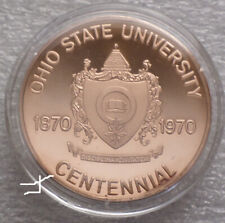 OSU Ohio State University Hall 1970 Beautiful Vintage Proof Bronze Coin Medal picture