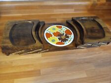 Beautiful Vintage Gail Craft Expandle 3 Level Tiered Cheese Board Serving Tray picture