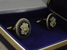 Pair of  presidential Great Seal of the United States  cufflinks . Gold Color. picture