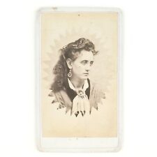 Named New Haven Woman CDV Photo c1878 Connecticut Masked Beers Appleby Girl H753 picture