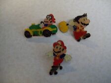 Vtg Lot Of 3-Nintendo Mario & Luigi Enamel Lapel Pins picture