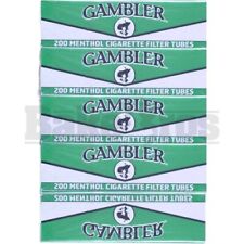 Gambler 100mm Menthol Green Cigarette Tubes 200 Count Per Box (5 Boxes) picture