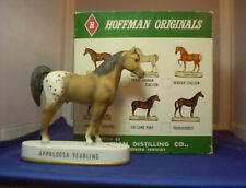 VINTAGE HOFFMAN YEARLING APPALOOSA HORSE CERAMIC WHISKEY DECANTER IN BOX picture
