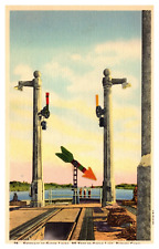 postcard Entrance to Gatun Locks Panama Canal 8656 picture