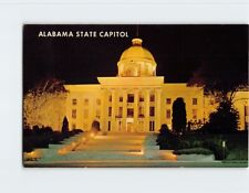 Postcard Alabama State Capitol at Night Montgomery Alabama USA picture