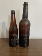 2 Vintage Crown Brewing Company Bottles picture