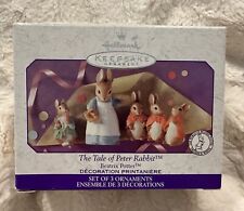 Hallmark Keepsake Ornaments Tale of Peter Rabbit Beatrix Potter Set 1999 picture