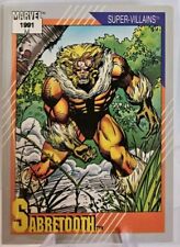 1991 Marvel Universe Super Villains Comic Trading Card #56 Sabretooth picture