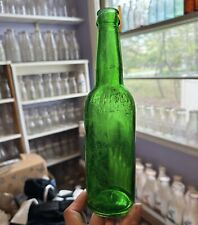 Scarce Emerald Green Schalk Newark NJ Pre Pro Beer Bottle Embossed Dated 1917 picture