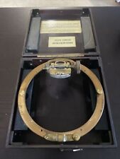 Royal Navy Azimuth Circle Pattern 1152 With Wooden Case Instructions picture