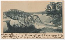 Schell Memorial Bridge Massachusetts Undivided Back Collotype 1909 Postcard picture