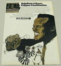 1966 Print Ad Harry Belafonte RCA Victor Records Calypso picture