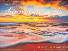 TWO FOR ONE SPECIAL Stunning Sunsets 2024 WALL CALENDAR Beaches Hawaii ++ picture