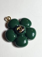 Designer resin large green flower 1 pc ZIP PULL BUTTON 26 mm picture