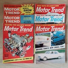 6 MOTOR TREND Lot 1959 Magazines VW Corvair Falcon Ferrari Cadillac picture