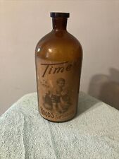 Vintage Antique Hood’s Sarsaparilla Bottle Brown Jug picture