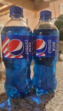 2-2021 Pepsi Blue Sodas-  Bottles (20oz) *RARE* Vintage Revamped Sodas picture
