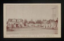 1930s Clarke's White Cabins 30 Cottages Home Cooked Meals Gas Station Geneva NY picture