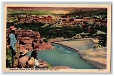 Big Bend Texas TX Postcard Boquillas Mexico Big Bend National Park c1952 Vintage picture
