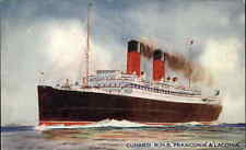 Cunard RMS Franconia & Laconia Steamship Cruise Ship c1910 Vintage Postcard picture