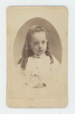 Antique ID'd CDV c1870s Beautiful Little Girl Named Theadore Blifs Providence RI picture