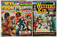 Marvel Western Kid 2 1971 ,Western Team-Up 1 1973, Charlton Wild Frontier 5 1956 picture