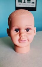 Baby Child Mannequin Head For Display Brown eyes long eyelashes picture