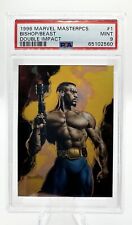 1996 Marvel Masterpieces Double Impact Bishop/Beast PSA 9 picture