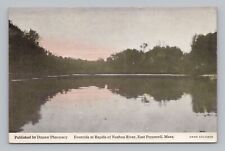 Postcard Eventide at Rapids of Nashua River East Pepperell Massachusetts picture