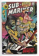 The Sub-Mariner #42 Marvel Comics 1971 George Tuska art / Tuval / Diane Arliss  picture