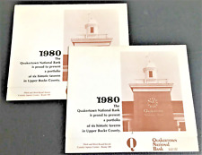 Quakertown National Bank 2 Calendars from 1980 Historic Taverns picture