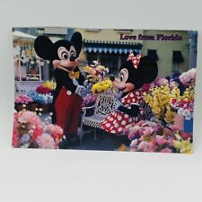 Vintage Walt Disney World Love From Disney Minnie And Mickey Mouse Postcard picture