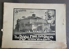 The Royal English Circus & German Water Carnival Souvenir Pamphlet Booklet  1890 picture