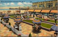 Hotel Dennis patio Atlantic City New Jersey Postcard picture