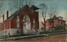 1912 Leavenworth,KS Polish Catholic Church Kansas Antique Postcard 1c stamp picture