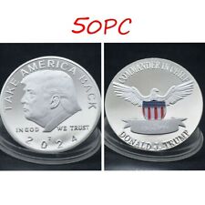 50pc 2024 President Donald Trump Commemorative Coin Take America Back Souvenir picture