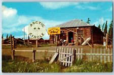 Fort Yukon Alaska Postcard Store And Sign Alaskan Indian Village Arctic c1960's picture