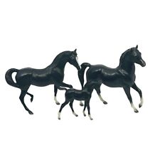 Breyer Horse #713055 JC Penny Holiday Black Arabian Family Stallion Mare Foal picture