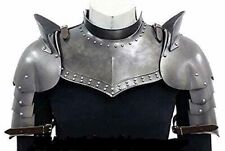 Medieval Pauldrons Shoulder Gorget Armor Knight Larp Reenactment Halloween picture