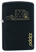 Zippo Windproof Lighter With Laser Engraved Insert & Logo, 49218, New In Box picture