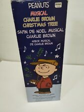 PEANUTS MUSICAL CHARLIE BROWN CHRISTMAS TREE New Open Box 2017 picture