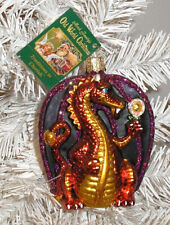 2001 DRAGON DAYDREAMS - OLD WORLD CHRISTMAS BLOWN GLASS ORNAMENT - NEW W/TAG picture