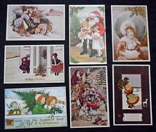 Lot (7) Christmas, modern reproductions, 2 Santas picture