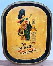 Vintage Dewar's White Label Scotch Whiskey Tray picture